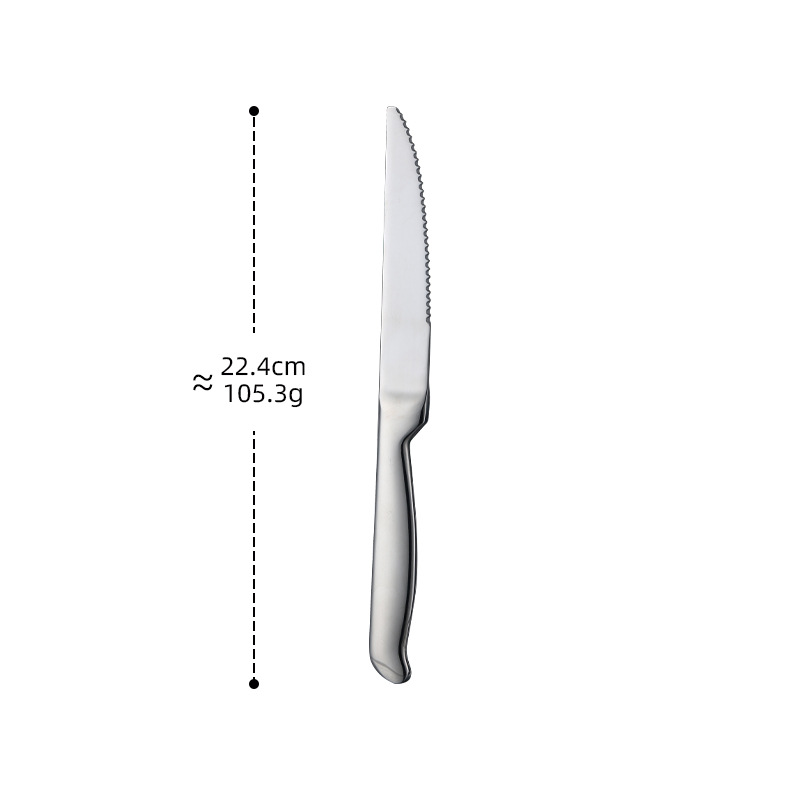 Baishida stainless steel 420 table knife, Steak knife, sharp steak knife for Western restaurants, Nordic tableware steak knife Item Picture