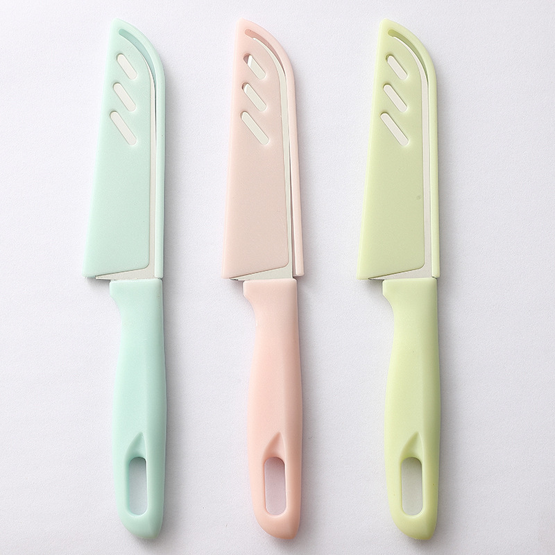 Fruit knife, stainless steel knife, gift, portable household, plastic handle, one-yuan store, fruit peeler, wholesale in Yangjiang Application Scenario