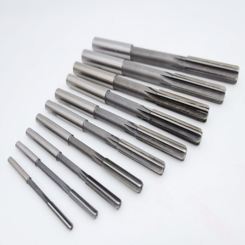 Reamer straight handle machine reamer HSS high-speed steel reamer 4-piece, 6-piece, 8-piece, 10-piece set 3-20mmH7H8 manufacturer details Picture