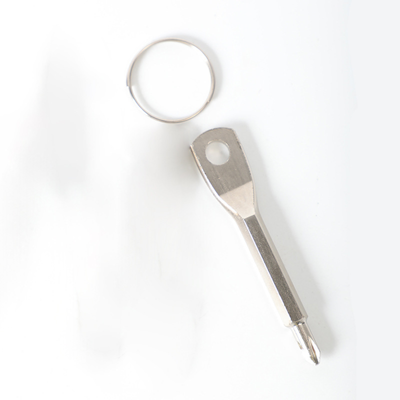 Outdoor EDC portable screwdriver, multi-functional outdoor tool, keychain screwdriver, cross and straight hook undefined