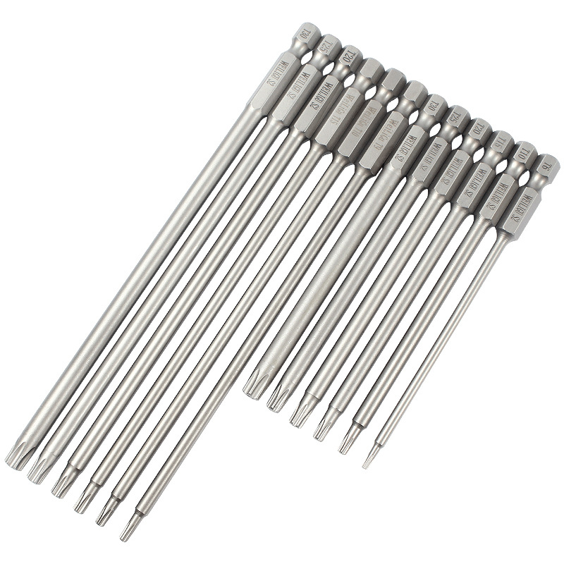 Weiligu S2 material air screwdriver, plum blossom tip, hexagonal plum blossom type tip, six-star tip, screwdriver with holes Item Picture