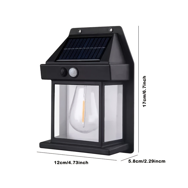 2/4PCS Motion Sensor Garden Light, Solar WAll Lights, Porch Application Scenario