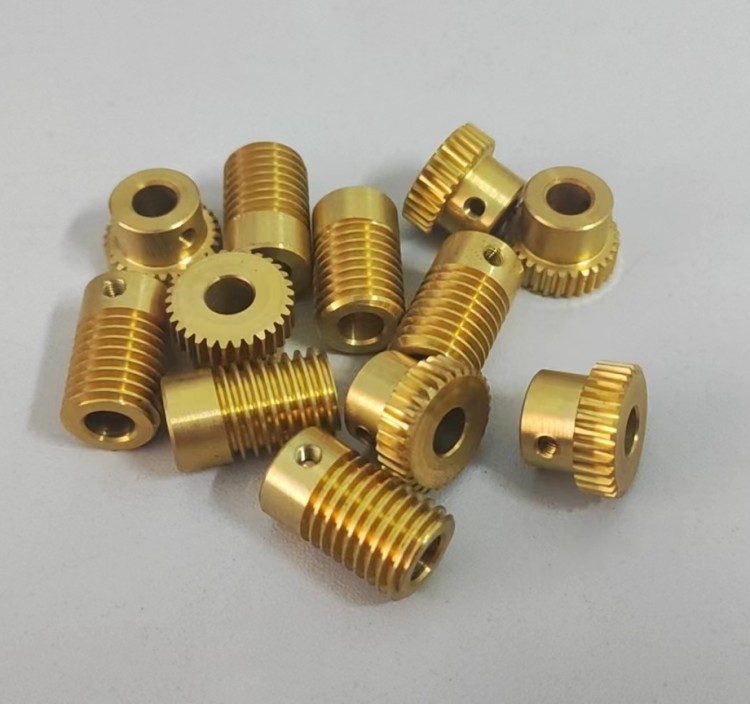 Factory direct sales of small module worm gear 0.5 module 1:30 copper worm gear hobbing reducer accessories X20 Item Picture