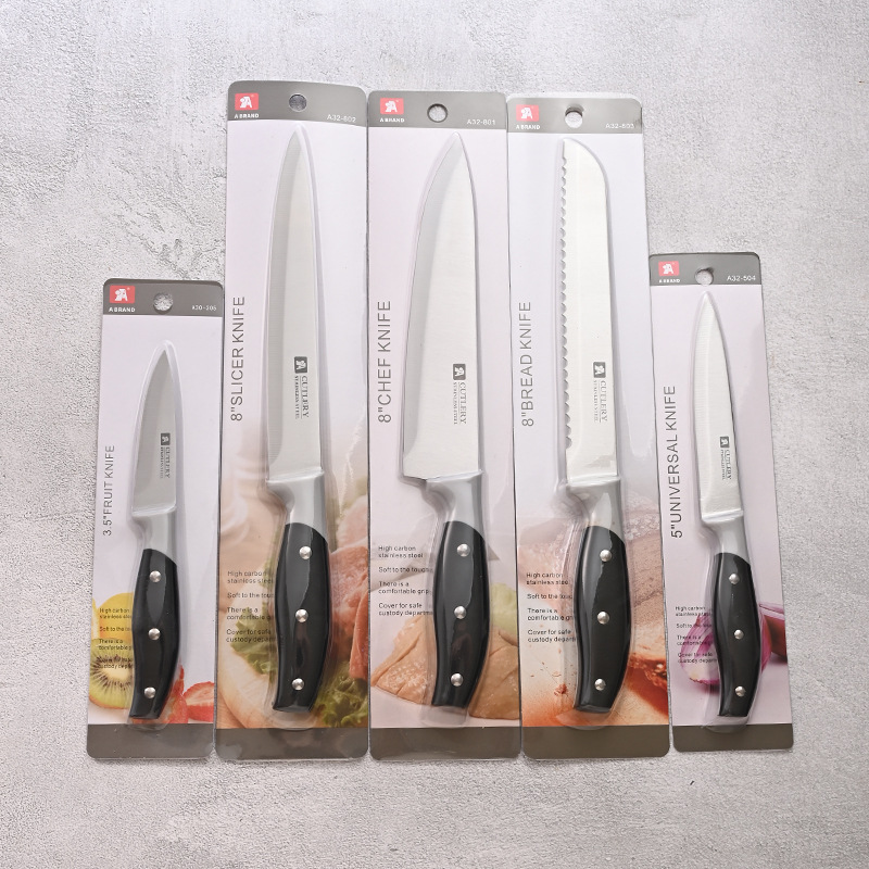 Wholesale of stainless steel kitchen multi-purpose knives, export knives, chef knives, meat slicing knives, bread knives, sharp knives and fruit knives in Yangjiang details Picture