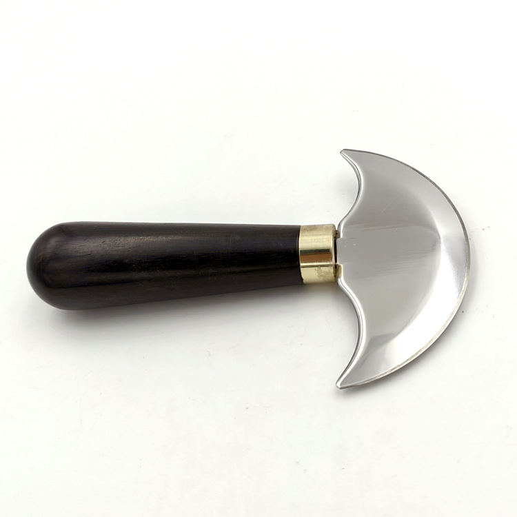 Semi-circular leather cutting knife, DIY leather cutting knife, leather carving tool knife, thin round knife undefined
