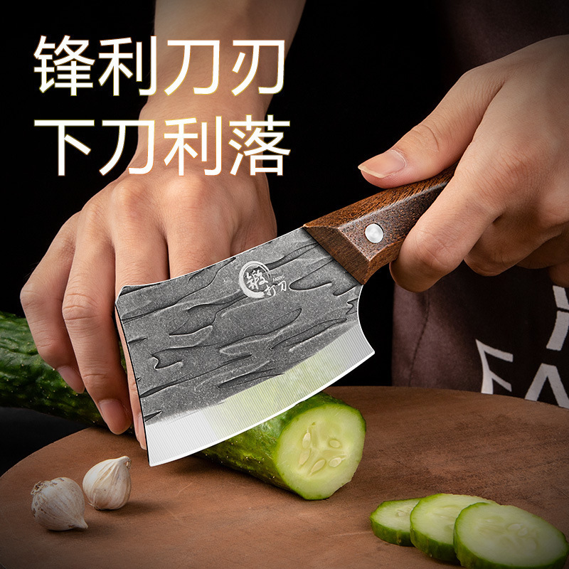 Forged fish-killing knife, mini kitchen knife, ladies' special knife, kitchen household slicing knife, multi-functional internet-famous small knife Application Scenario