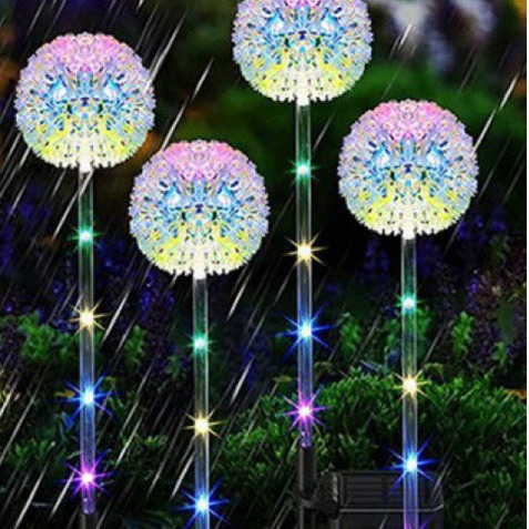 Three-head dandelion plant ground socket lighting fixtures, garden lights, led outdoor landscape lights, lawn lights, solar decoration details Picture