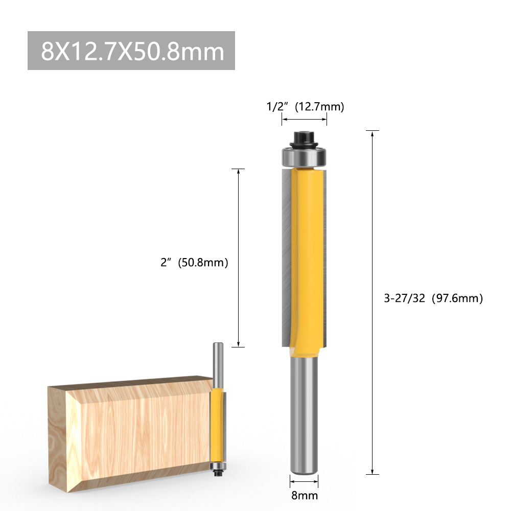 8 extended bearing trimming knives, woodworking milling cutters, trimming machine heads, and line trimming knives undefined