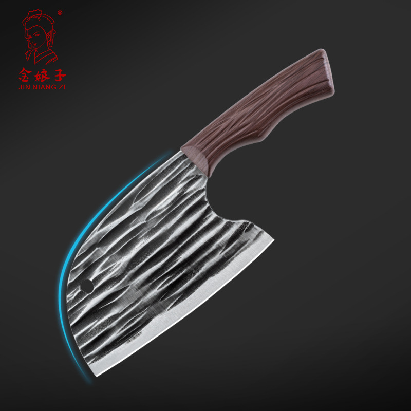 Wholesale of the popular hammer-patterned fish head knife, portable kitchen knife and household meat slicing knife from Yangjiang Factory details Picture