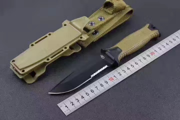The new generation of cross-border outdoor survival tactical knives, wilderness survival anti-height hardness tools, and small straight knives for camping in the wild details Picture
