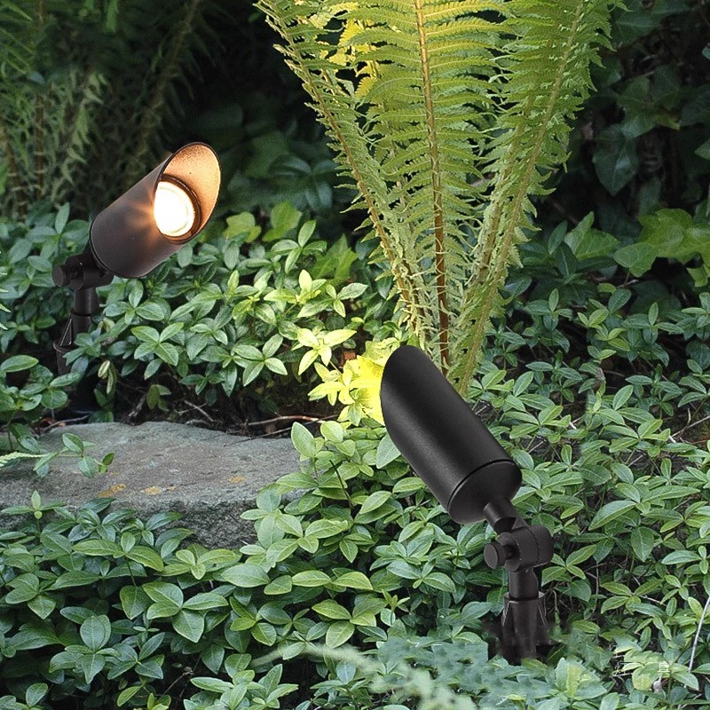 Tree shooting lights, tree illumination lights, landscape ground spotlights, outdoor lawn lights, outdoor courtyard lights, waterproof garden grass insert lights Specification drawing