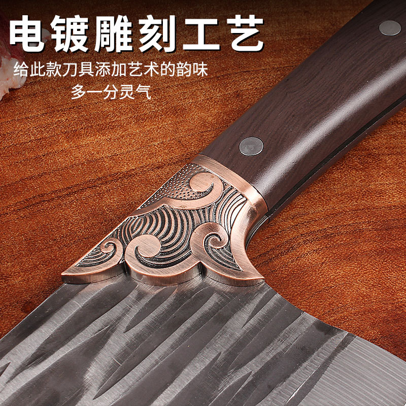 Hand-forged household kitchen chopping knife, chef's sharp special stainless steel kitchen knife, Yangjiang Runjianghu kitchen knife Application Scenario