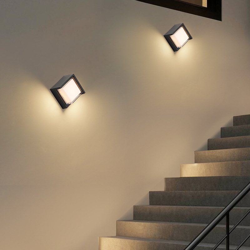 Outdoor waterproof led wall lamps, storefront lamps, balcony corridor exterior wall lamps, courtyard exposed table lamps, garden lamps, outdoor wall lamps Specification drawing