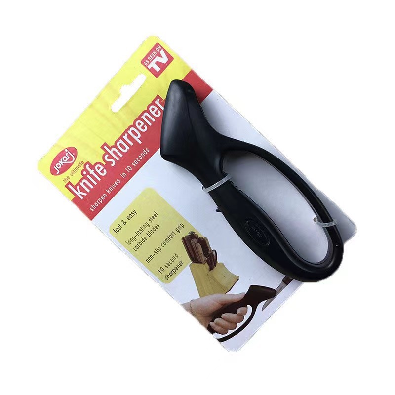 Mini whetstone for household kitchen, quick and convenient knife sharpening tool, cross-border wholesale, single-head handle knife sharpener full figure