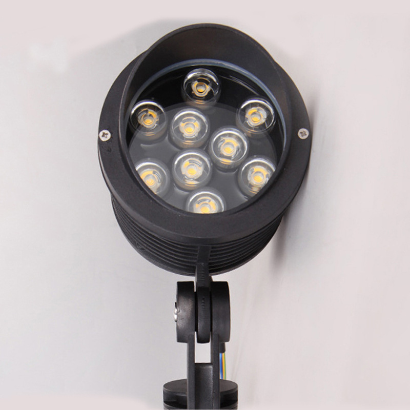 Outdoor waterproof 6W ground plug floodlight, LED lawn light, ground plug light, garden landscape light, led tree projection light, ground buried light Application Scenario