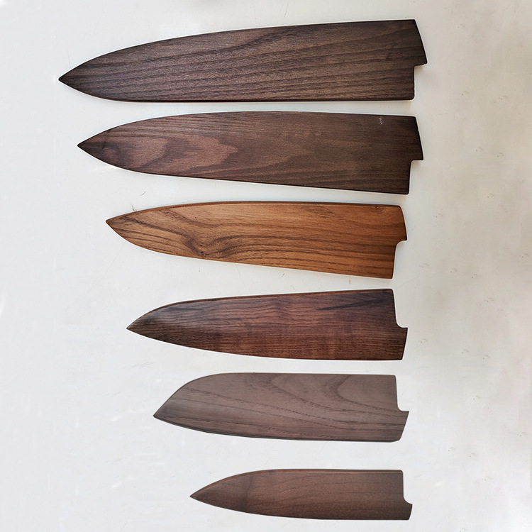 Youdaoplaceholder0 wooden saya knife sheath Japanese chef knife, cowhide knife, willow knife, exit knife, santoku knife, wood knife details Picture