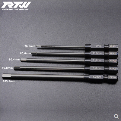 RTW Yatuo screwdriver heads metric and imperial hexagon socket, ball head, socket, electric tool head Specification drawing
