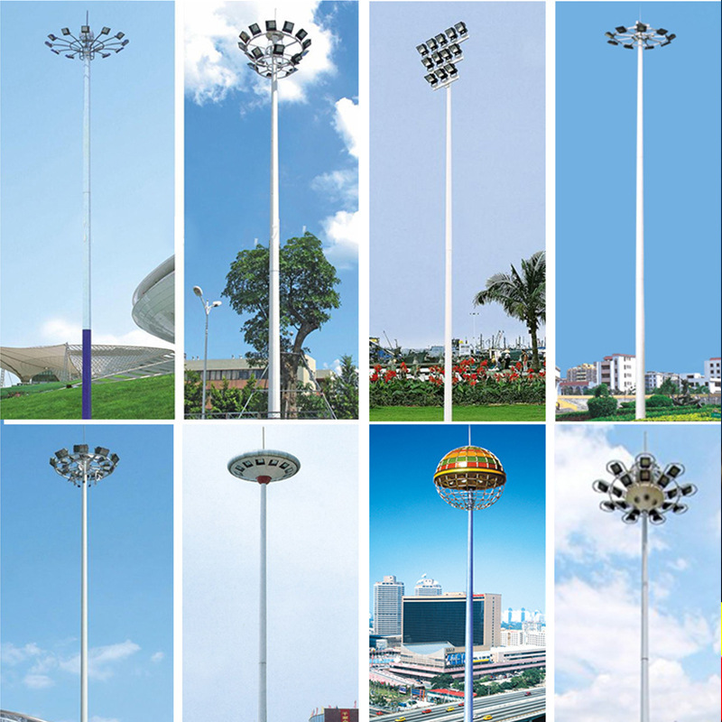 Outdoor square high mast lights, 25-meter, 10-meter, 15-meter stadium lights, high mast lights, telescopic street lights, square lights, led super bright Specification drawing