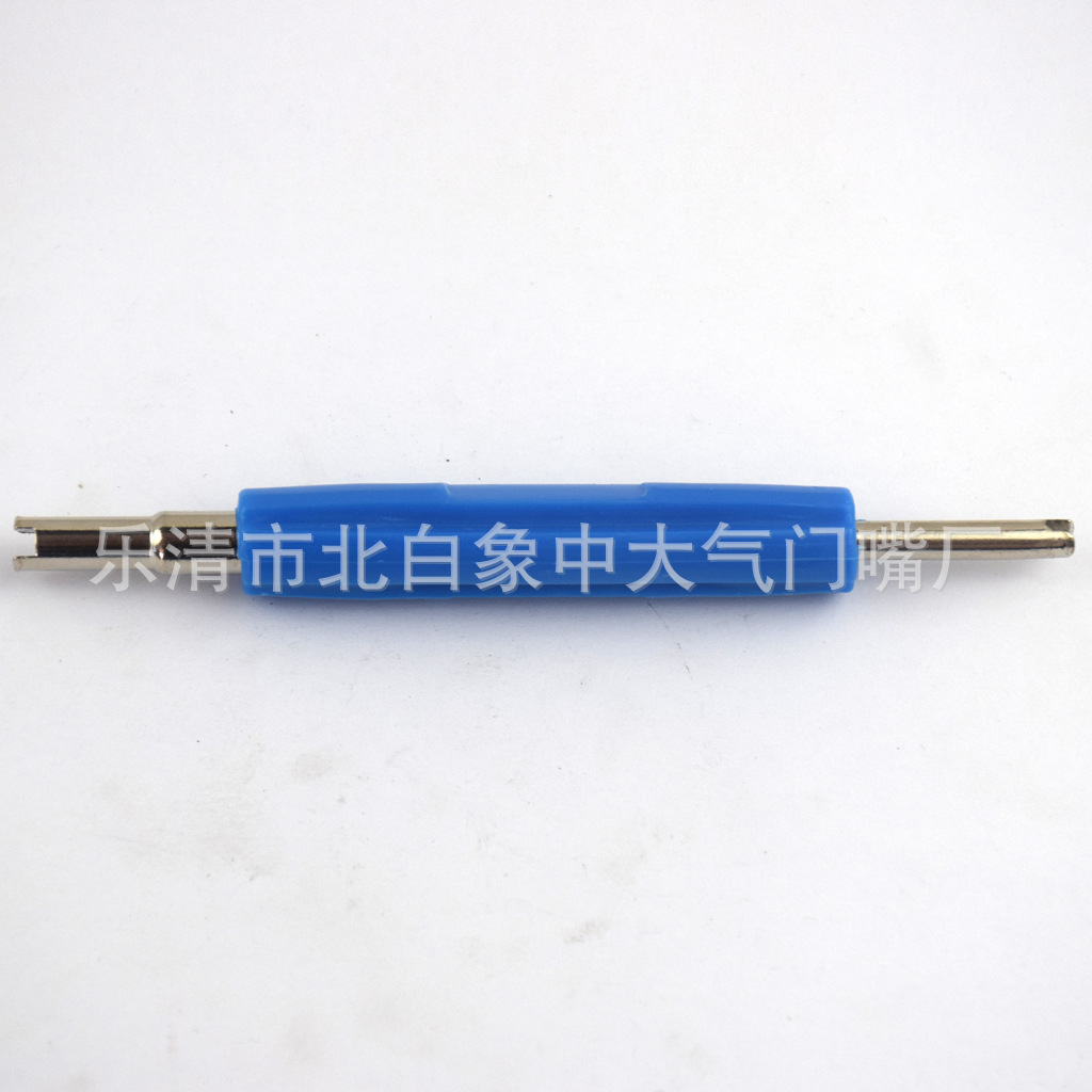 Double-head valve core screwdriver, valve core and valve stem tightening tool, screwdriver, air conditioner valve core disassembly tool Specification drawing