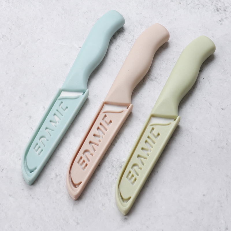 Ceramic fruit knife, kitchen tool, peeler with lid, 6-inch outdoor knife, peeler, gift Item Picture