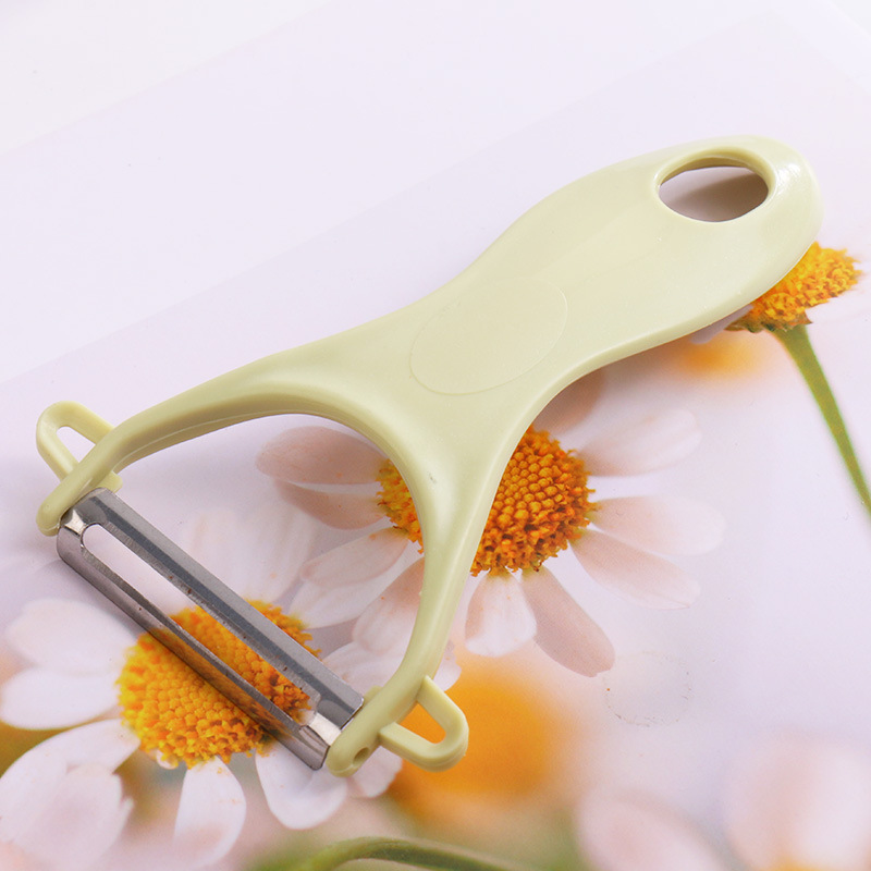 Stainless steel peeler, ceramic melon peeler, peeler, apple peeler with LOGO and QR code in stock Specification drawing