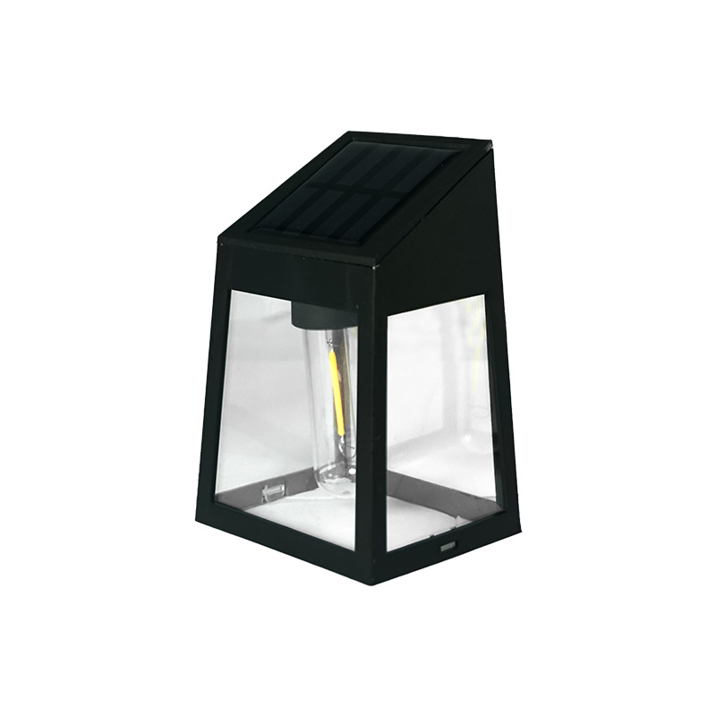 New solar wall lamps for outdoor garden and courtyard decoration, household waterproof tungsten filament wall lamps, and outdoor decorative fence lamps Item Picture
