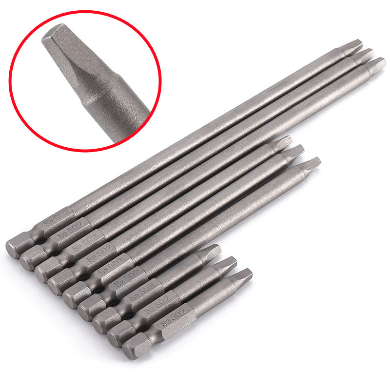 9 square screwdrivers with a length of 150mm, made of S2 material, electric screwdrivers, screwdriver heads and air screwdrivers full figure