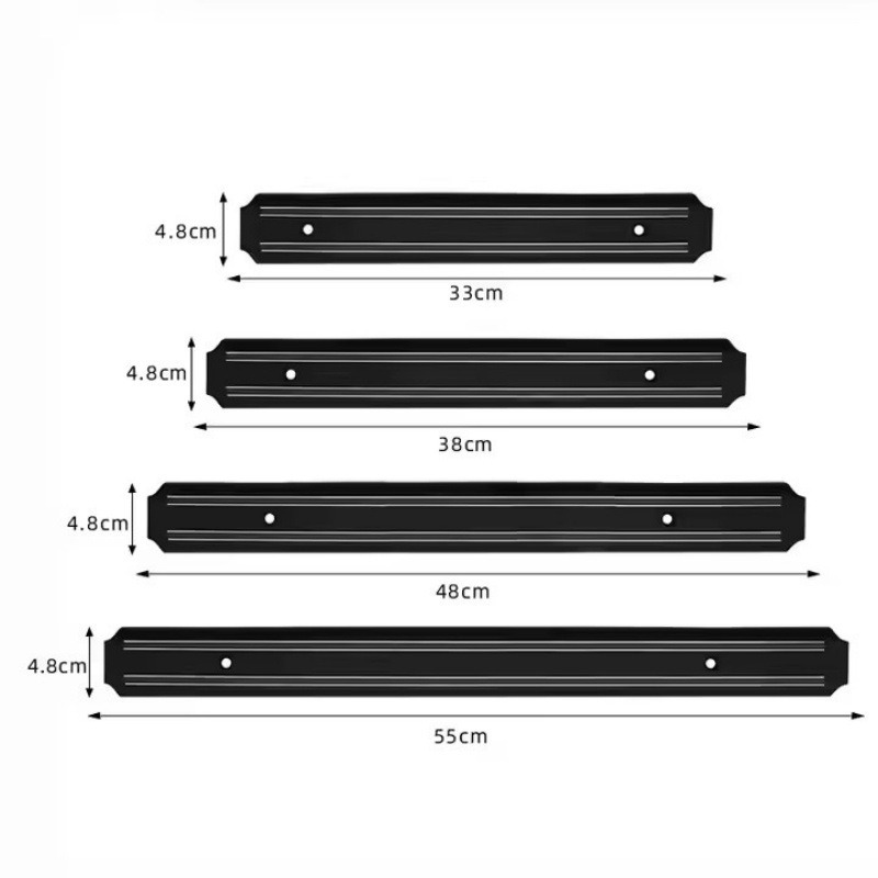 Cross-border magnetic knife rack 3338 50 55CM Magnetic strip specialty store Household kitchen knife storage rack Tool storage rack Application Scenario
