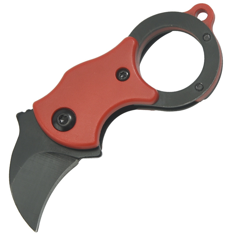 Outdoor folding knife, mini portable EDC key knife, fox claw knife, express box opening knife, camping knife undefined