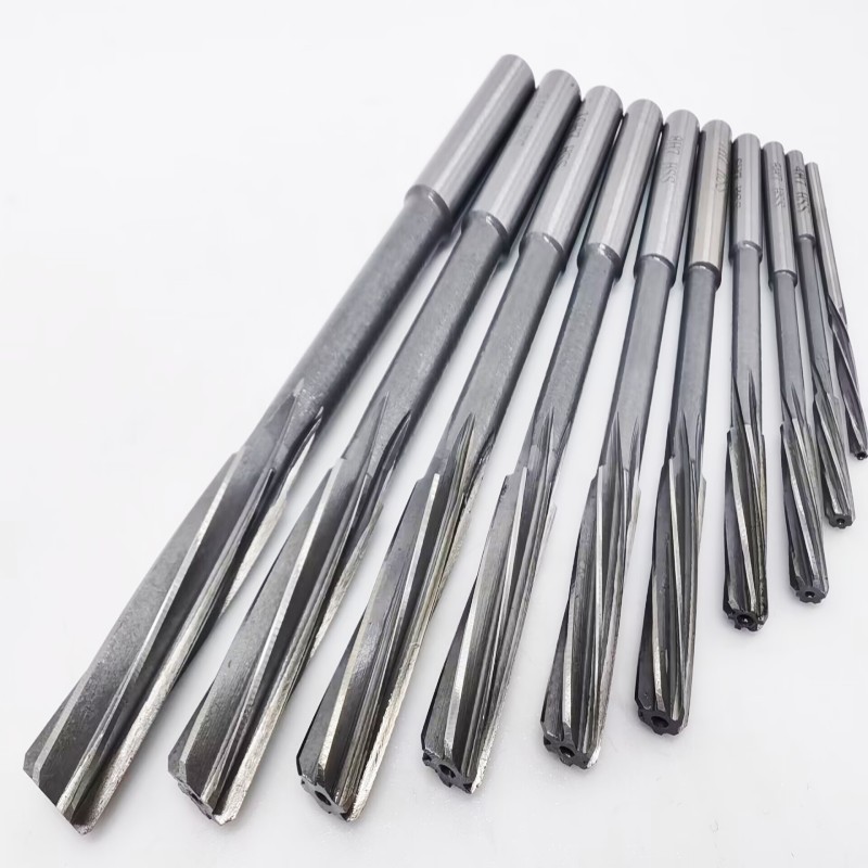 Straight handle machine spiral reamer W4241 high-speed steel spiral reamer 3-4-5-6-8-10-12H7 manufacturer wholesale details Picture