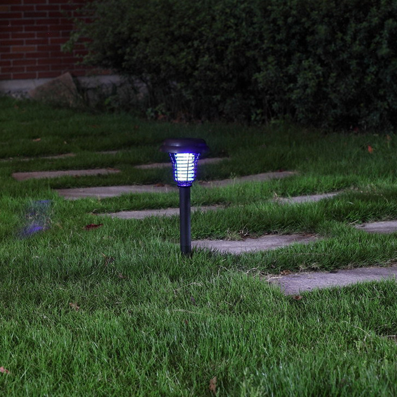 Solar-powered mosquito killer, outdoor mosquito killer, household physical electric shock mosquito repellent, outdoor waterproof led lighting mosquito killer details Picture