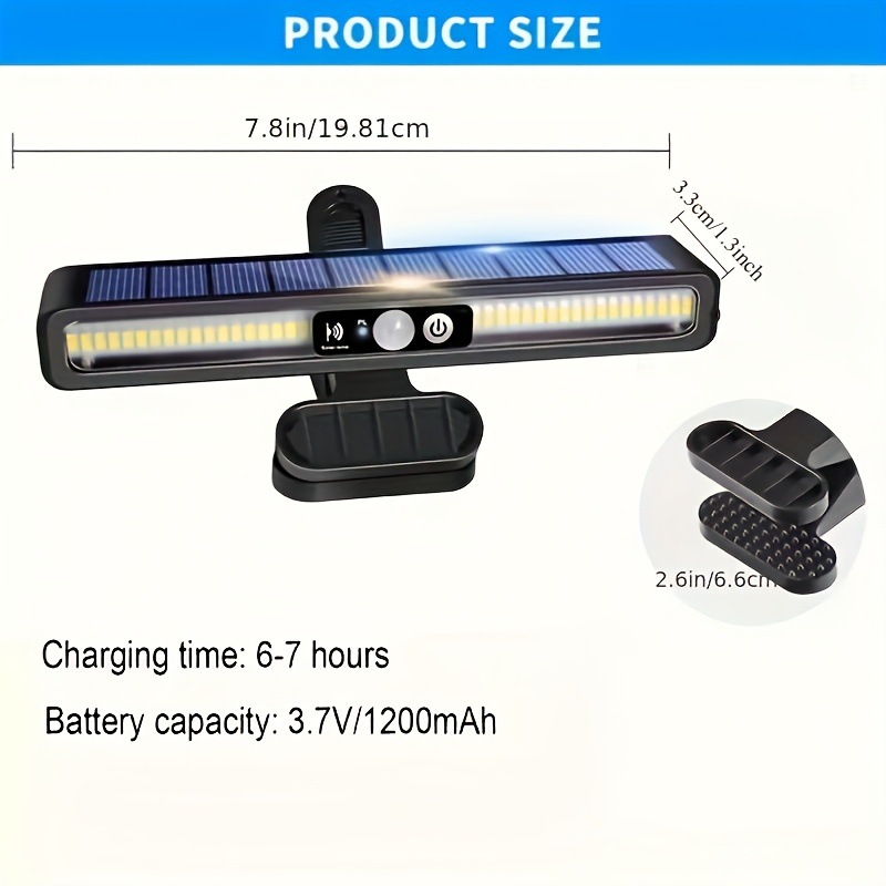 1/2/4 Pack Clip On Outdoor Solar Motion Light With 2 Application Scenario