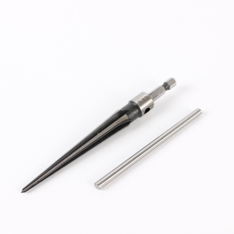 Round hexagonal handle taper reamer, woodworking chamfering tool, deburring hole opener, chamfering and reaming tool, hand-electric reamer cutting tool undefined