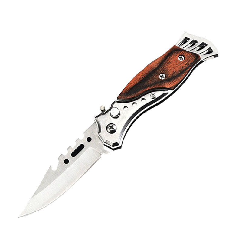 Cross-border best-selling folding knife, outdoor knife, high-hardness stainless steel outdoor anti-slip camping knife, portable small knife Item Picture