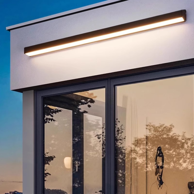 New indoor entrance simple rainproof outdoor long strip LED outdoor long strip light, ultra-bright wall lamp for foyer and balcony Application Scenario