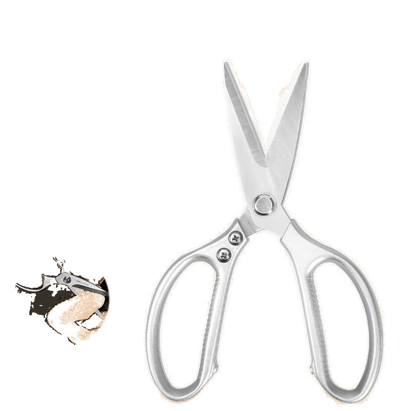 Scissors, household kitchen scissors, powerful chicken bone scissors, stainless steel scissors, chicken feet bone-removing magic tools Item Picture