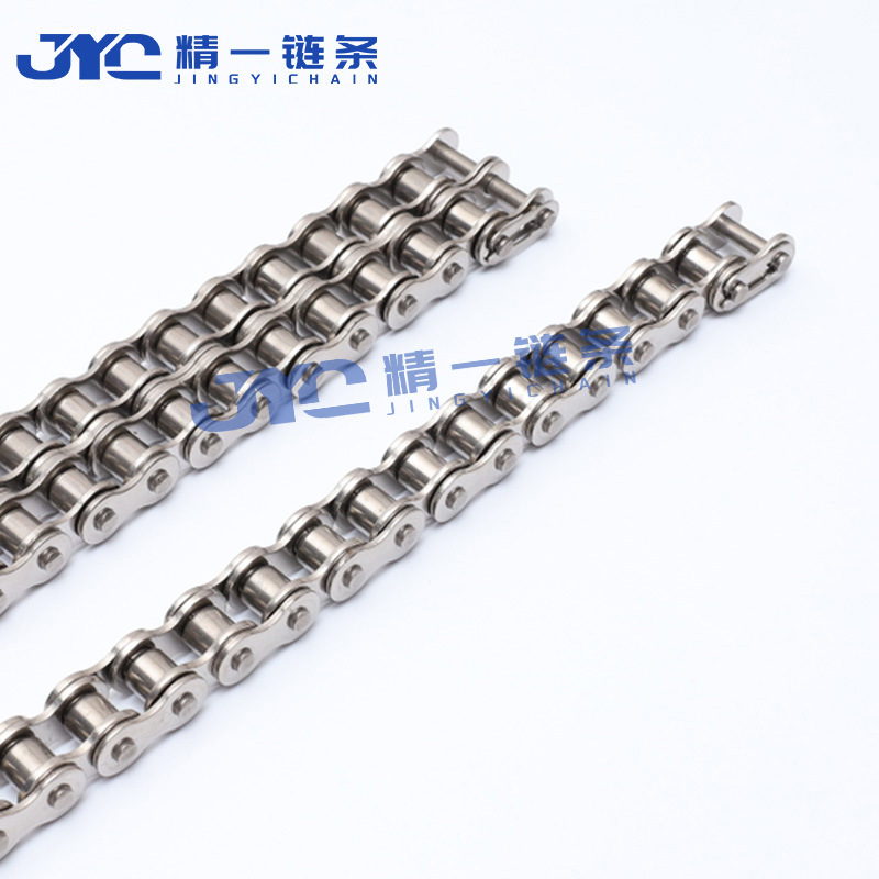 304 stainless steel industrial chain 456 points 08B, 10A, 12A, 16A, 20A high-temperature resistant, corrosion-resistant, waterproof and rust-proof chain Specification drawing