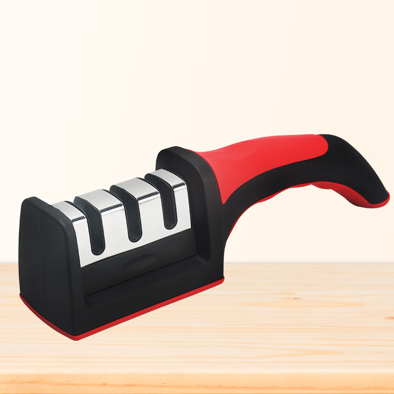 Household multi-functional manual knife sharpener, whetstone, kitchen knives, fruit knives, kitchen tools, sharpening tools, knife sharpening full figure