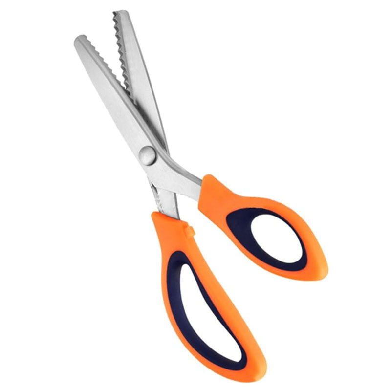 Toothed fabric scissors, wavy scissors, lace scissors, tailor fabric scissors, clothing scissors, serrated scissors Specification drawing