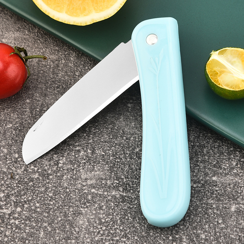 Folding knife, stainless steel fruit knife, fruit peel knife, household knife, folding knife, fruit knife, portable fruit knife Application Scenario