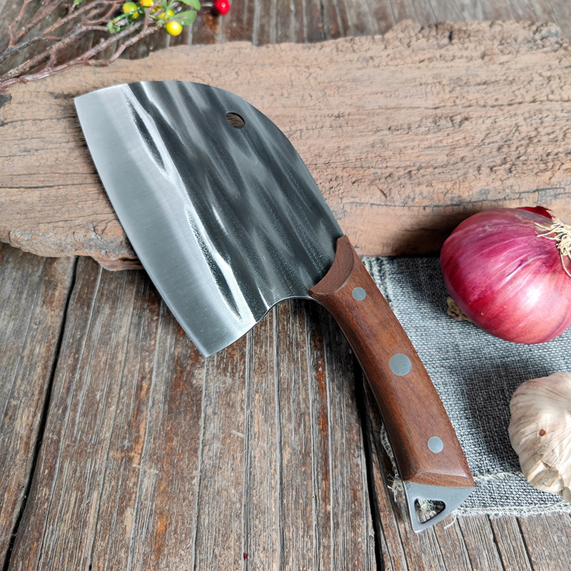 Longquan forging household kitchen knives, chicken, duck and fish cutting knives, meat selling knives, meat slicing knives, cross-border foreign trade sharp Application Scenario