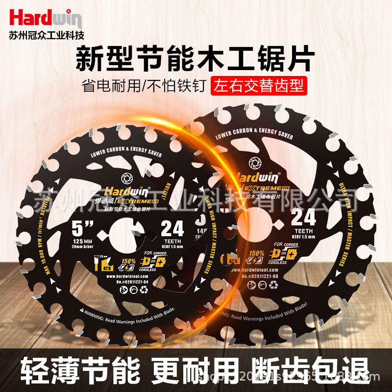 Handaway woodworking special lithium battery saw blade, 4-inch and 5-inch teeth, new type of thin circular saw blade, wood cutting saw blade details Picture