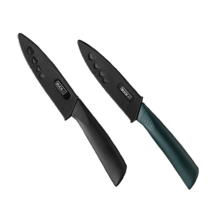 Knife case included - A Zhang high-end stainless steel fruit knife, sharp without grinding, a convenient small knife for peeling melons and fruits in the dormitory Item Picture