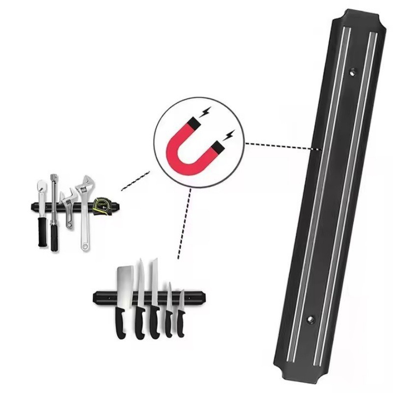 Cross-border magnetic knife rack 3338 50 55CM Magnetic strip specialty store Household kitchen knife storage rack Tool storage rack details Picture