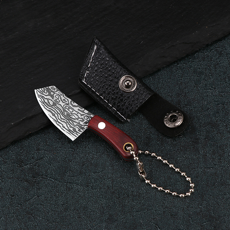 Stainless steel knife, mini kitchen knife, symbolizing wealth knife, Courier opening knife, pocket-sized fruit hanging knife, key chain knife undefined