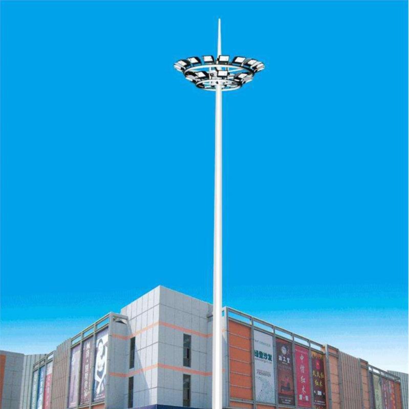 High-pole lamp manufacturers supply telescopic 15-50 meter outdoor led street lamps for sports fields, docks, parks and airports Specification drawing