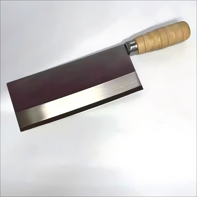 In Yangjiang, there are round woodblock mulberry knives in stock for kitchen chefs, including cutting knives, slicing knives and kitchen slice knives details Picture