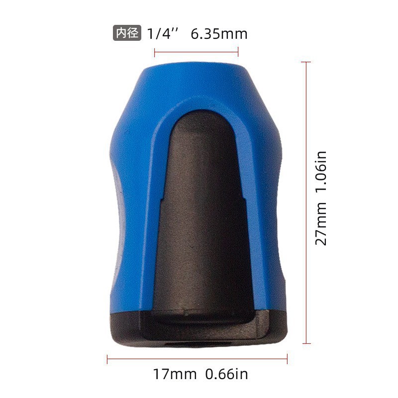 Hexagonal handle hollow with holes of 50mm,75mm and 100mm for plum blossom bits, combined with magnetic undefined