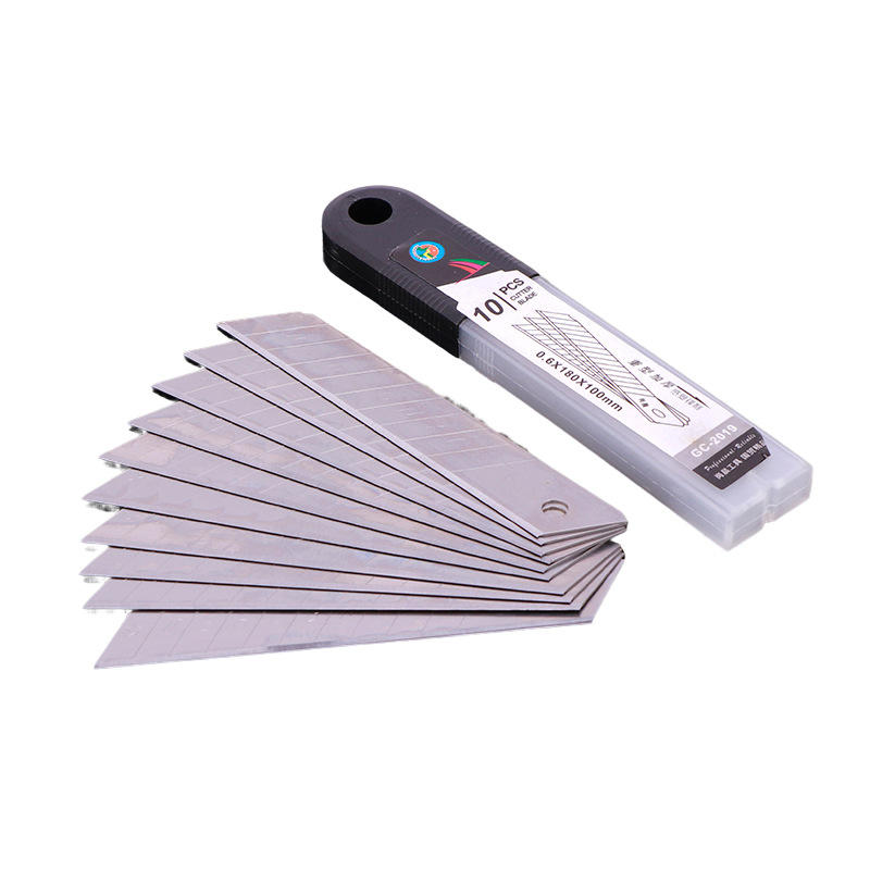 Hardware tools: Household utility knife 0.5mm wide, wallpaper knife 18mm long, express logistics unpacking utility blade Item Picture