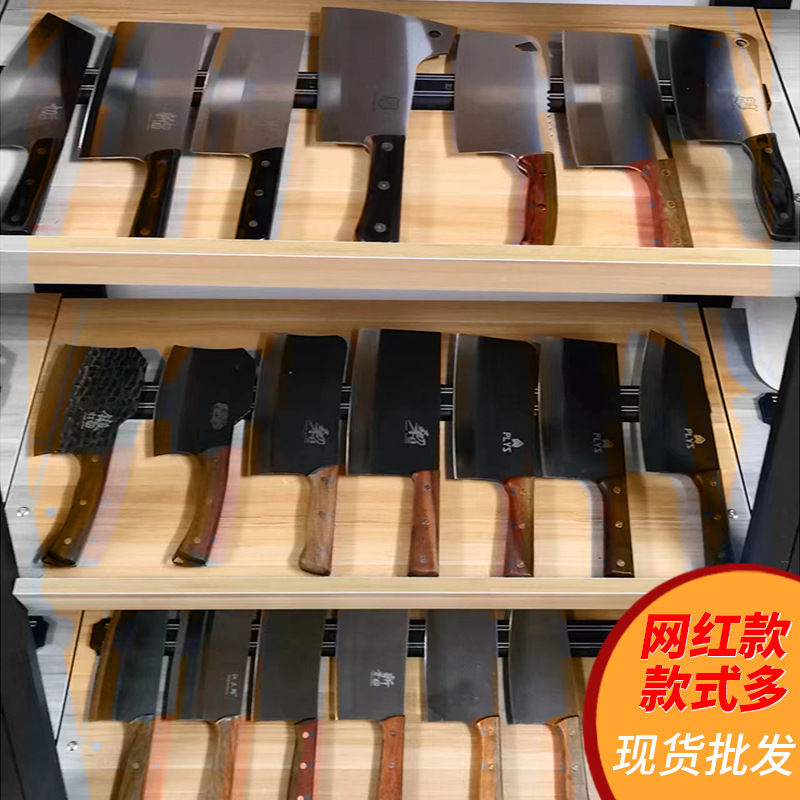 Wholesale kitchen knives in stock, household chopping and cutting dual-purpose knives, kitchen bone chopping knives, slicing knives, 20-yuan model, free-range kitchen knives details Picture